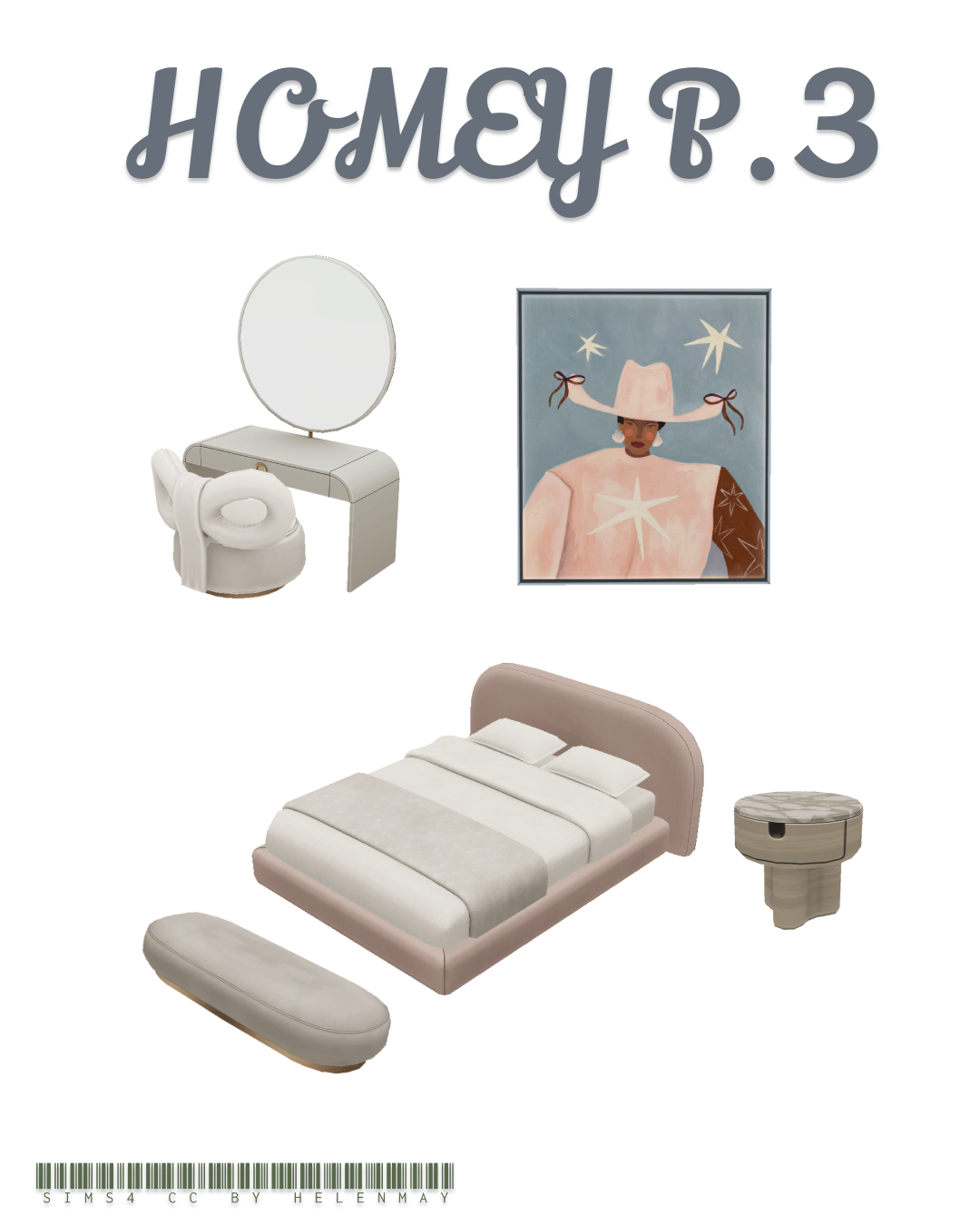 Галерея мода Набор для спальни Homey Part 3 #1
